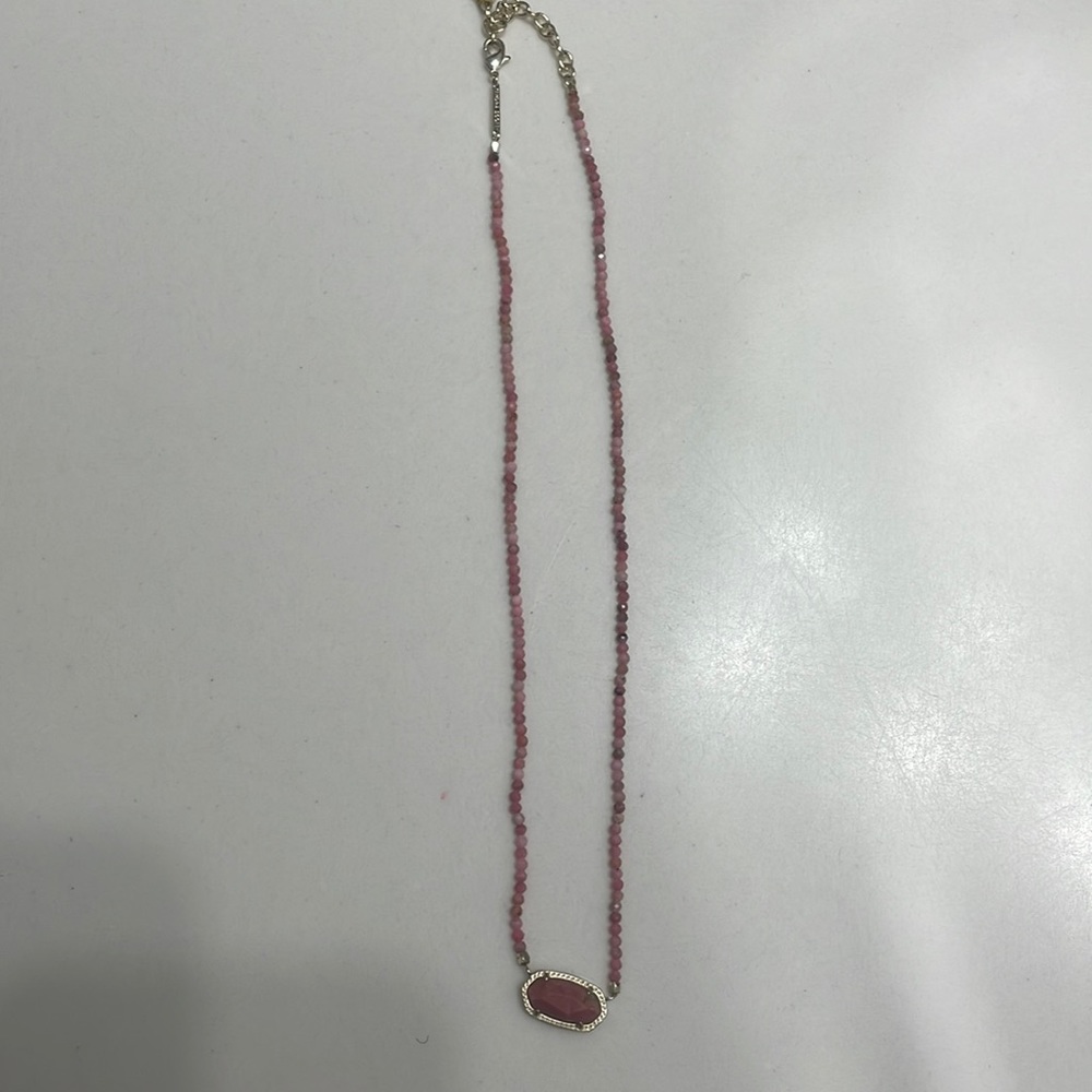 Kendra Scott pink beaded necklace